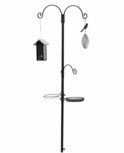 Perky-Pet Deluxe Wild Bird Feeding Station with Two Bird Feeders for the Garden - All metal, Rust Resistant, 2 m Tall #ML038B