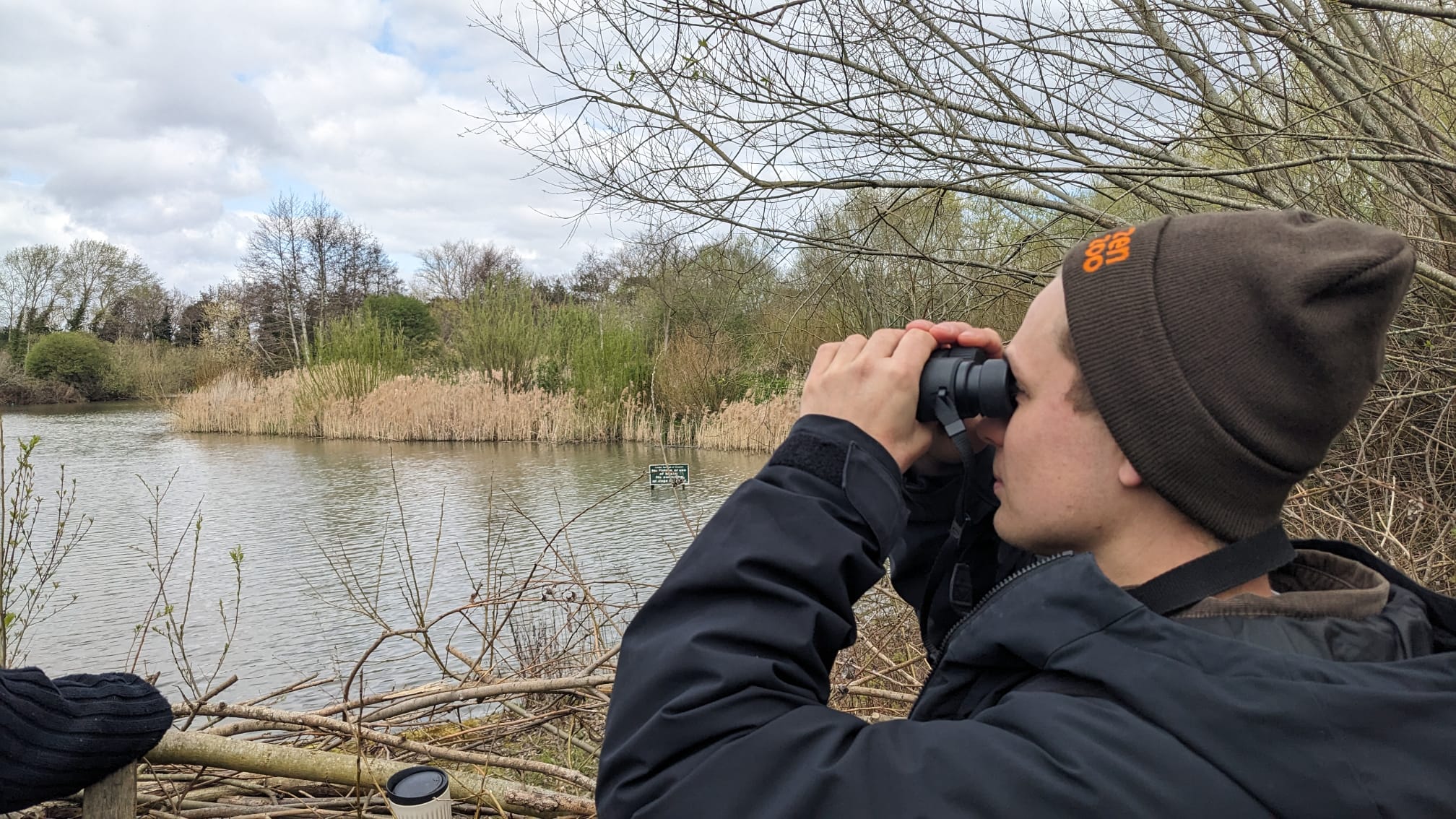 Surveying wetlands at South Norwood Country Park Surveying wetlands at South Norwood Country Park